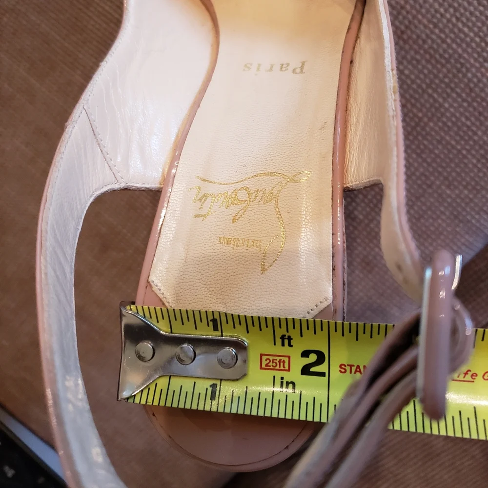 Christian Louboutin Nude Wedges - Picture 7 of 9